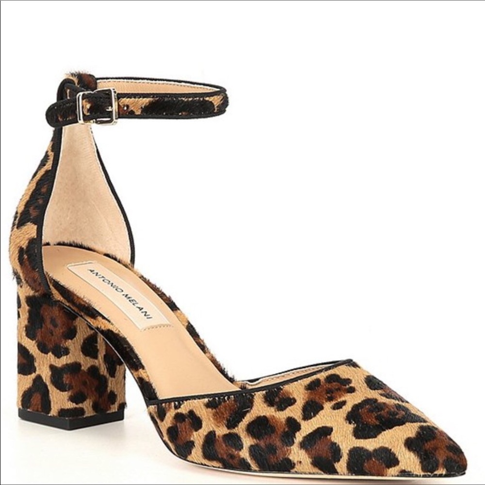 ANTONIO MELANI leopard sandal SIZE 6